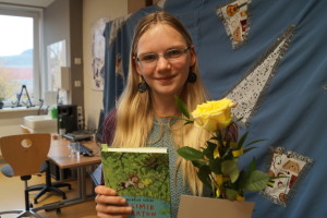 Jule, Siegerin des Vorlesewettbewerbs 2017